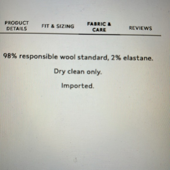 Banana Republic Siena Straight Italian Wool Pant 14R - Picture 3 of 7